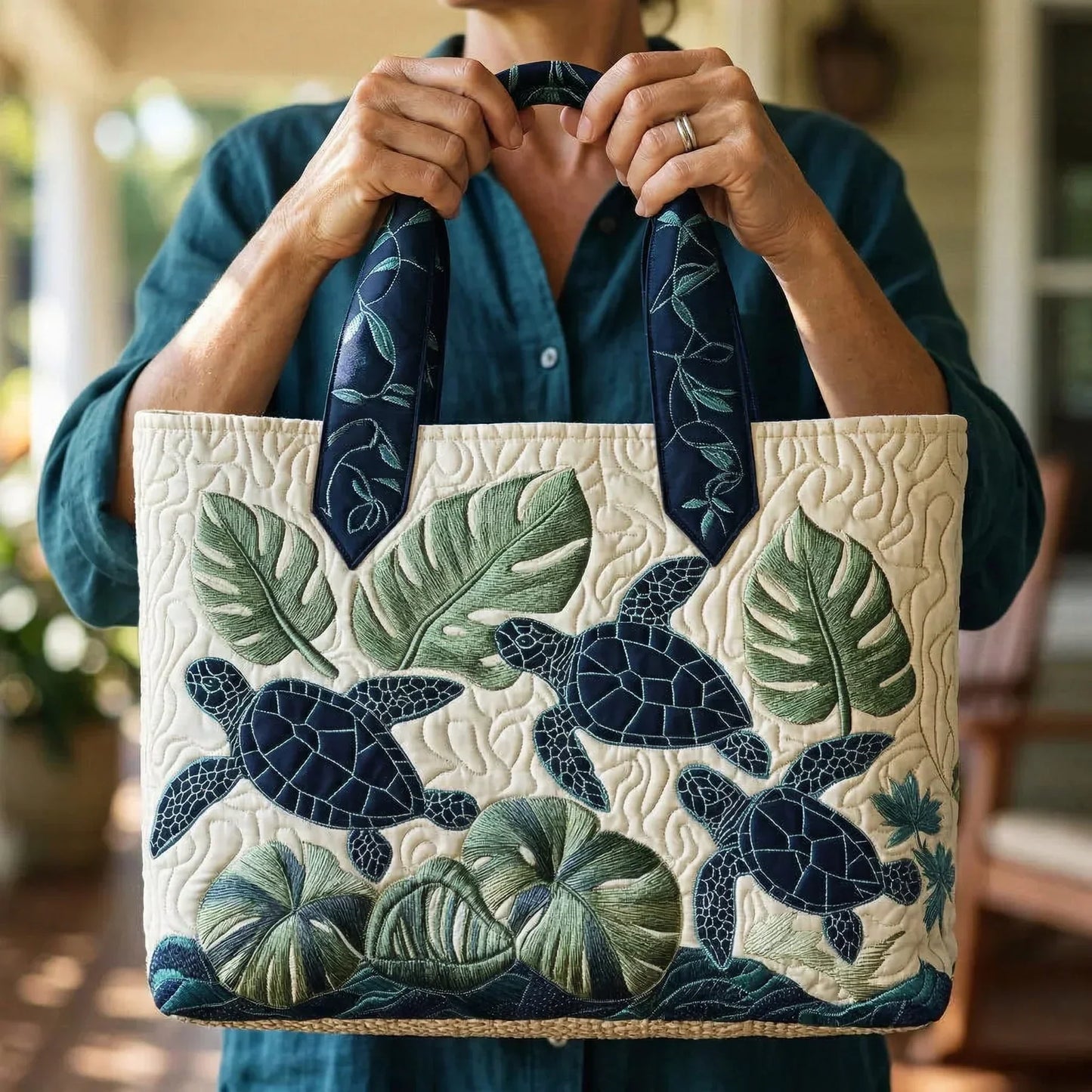 Handmade bag - Grace of the Sea Turtle