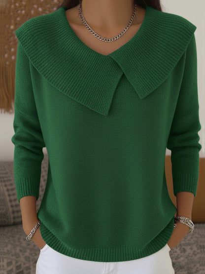 Susan Collared Knit Sweater