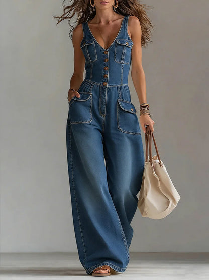 Sofía | Denim jumpsuit with a relaxed fit