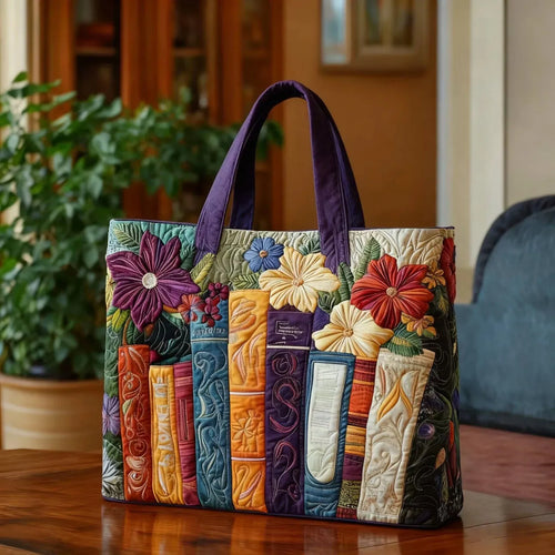 Quilted bag - Book lovers