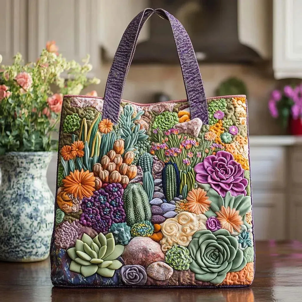 Handmade bag - Garden of Succulent Plants