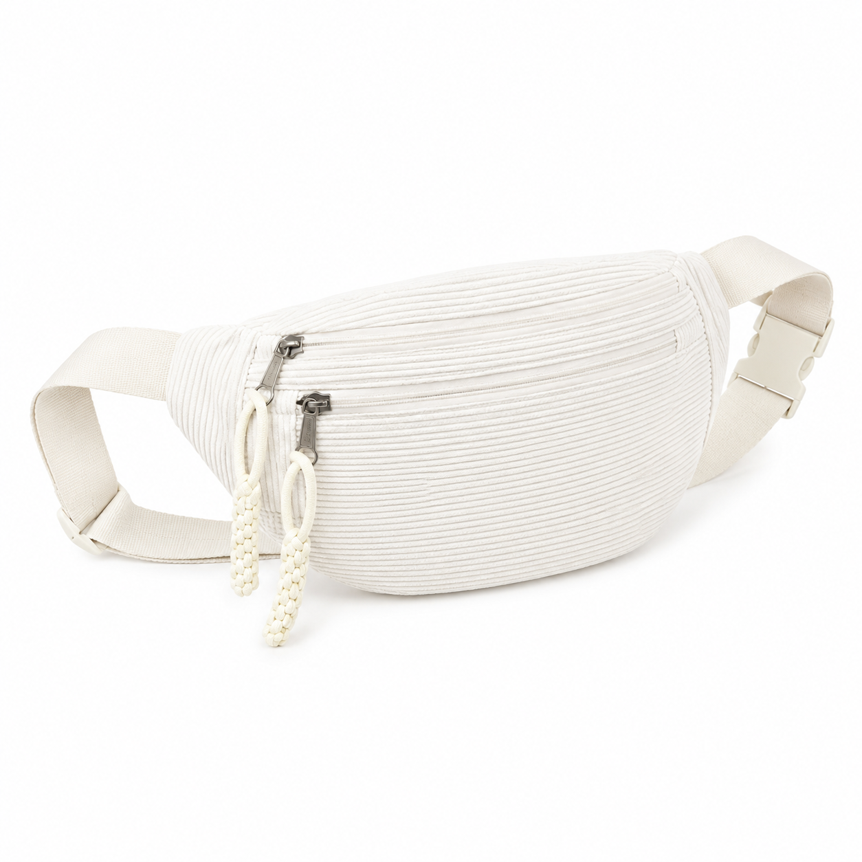 Petra ribbed corduroy crossbody bag with tassel details