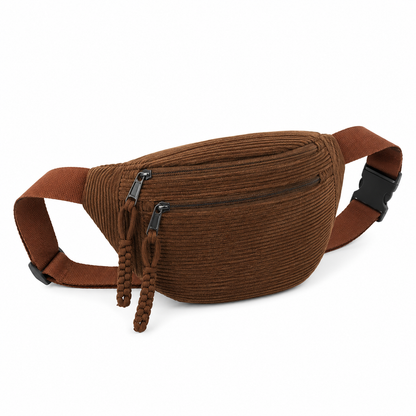 Petra ribbed corduroy crossbody bag with tassel details
