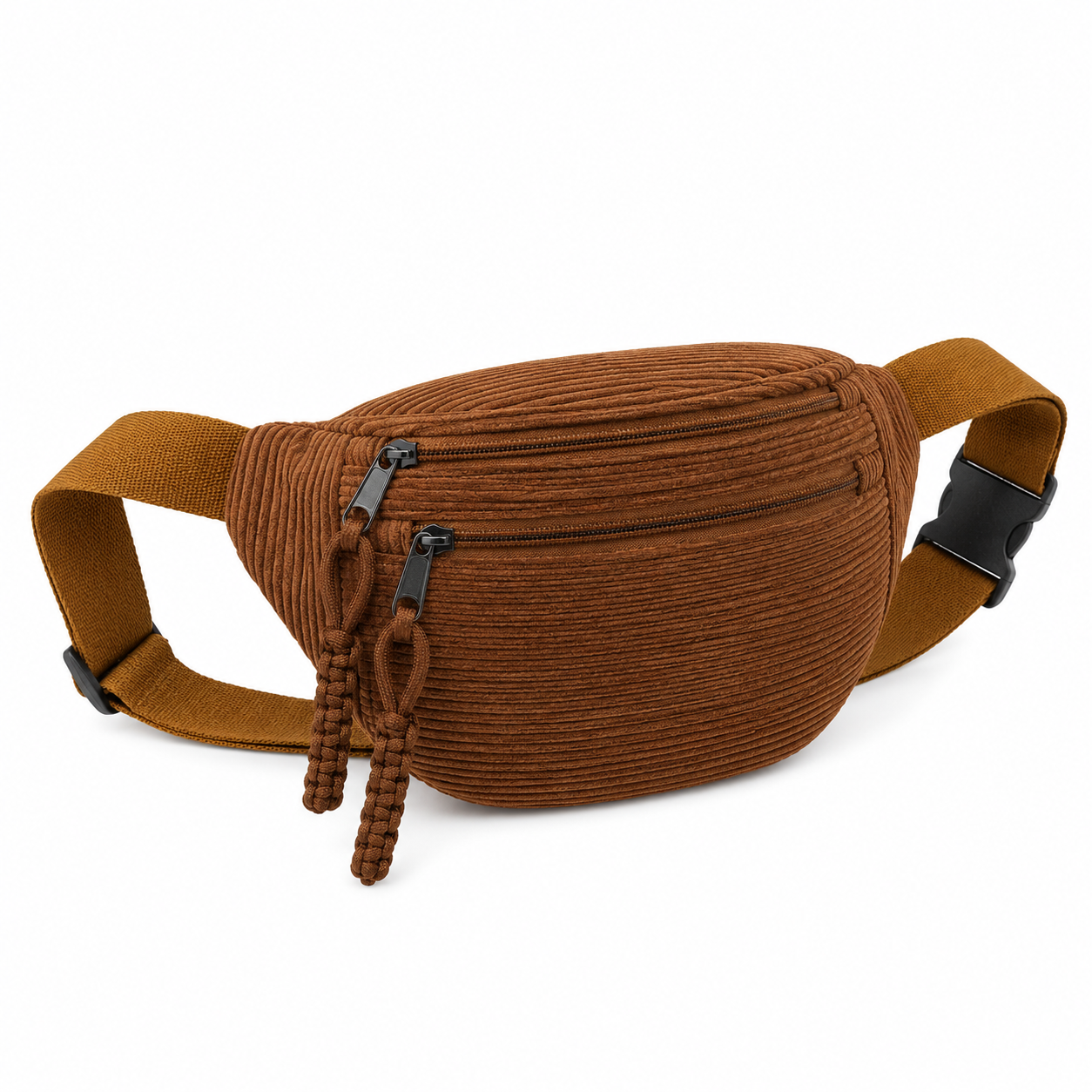 Petra ribbed corduroy crossbody bag with tassel details