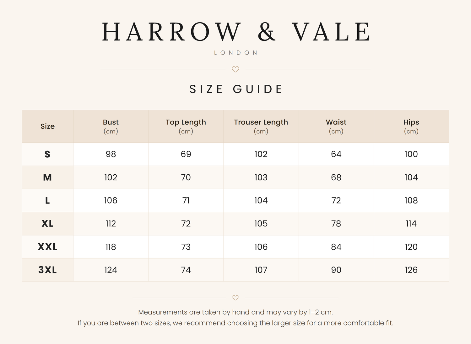 Size guide