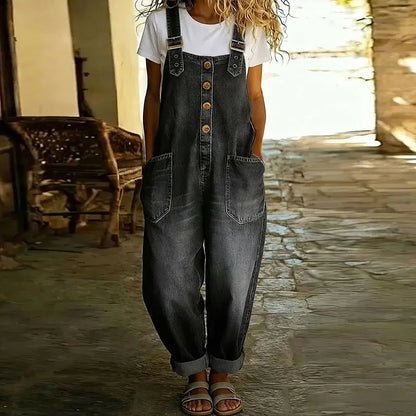 Mae | Vintage denim overalls with adjustable straps