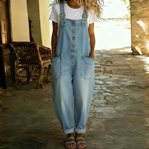 Mae | Vintage denim overalls with adjustable straps