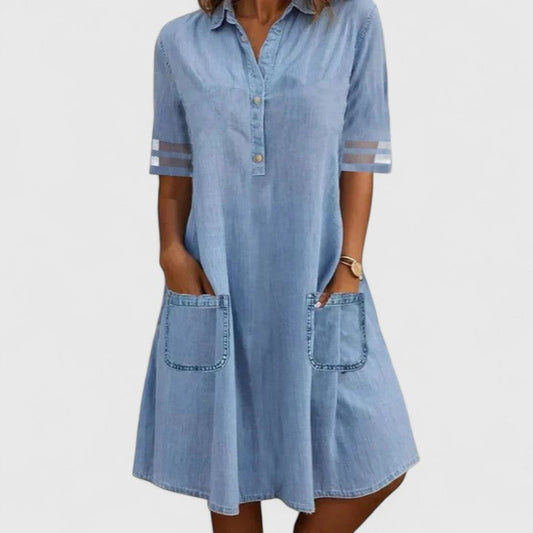 Brittany | Denim dress that enhances the silhouette