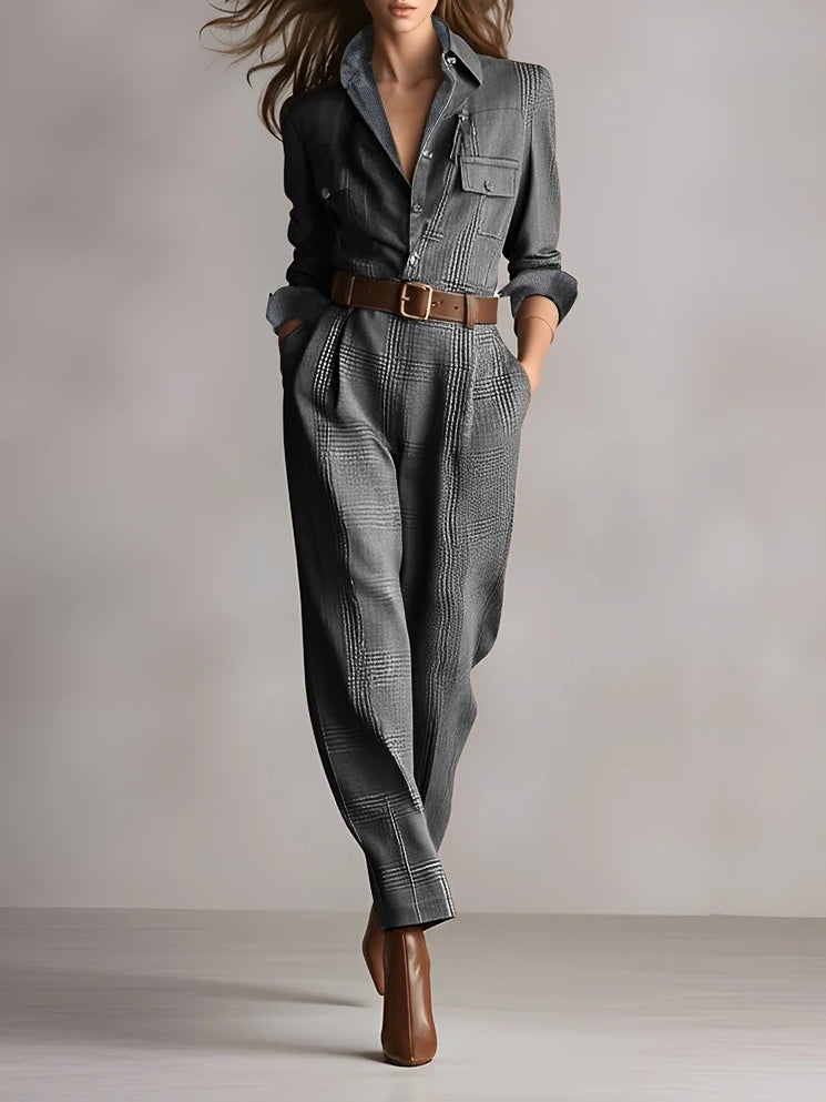 Anna | Elegant Monochrome Plaid Pattern