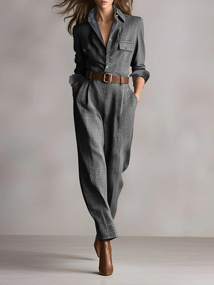Anna | Elegant Monochrome Plaid Pattern