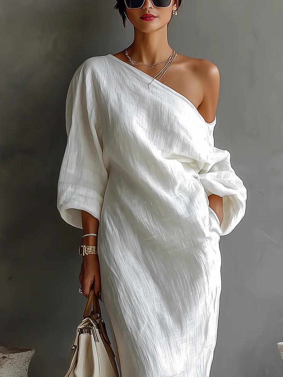 Elise™ | Elegant and asymmetrical maxi dress