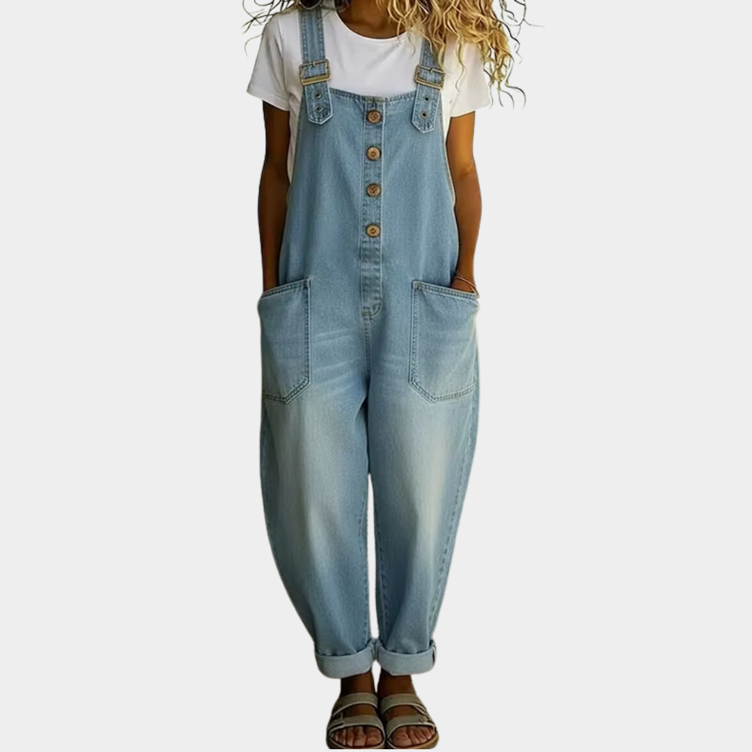 Mae | Vintage denim overalls with adjustable straps