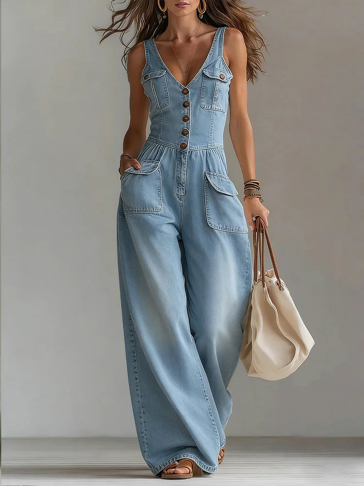 Sofía | Denim jumpsuit with a relaxed fit