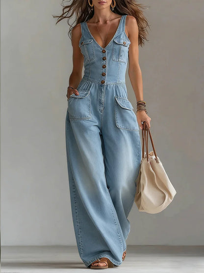 Sofía | Denim jumpsuit with a relaxed fit