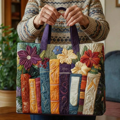 Quilted bag - Book lovers