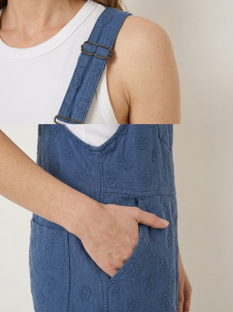 Adjustable buckle strap and slanted side pocket