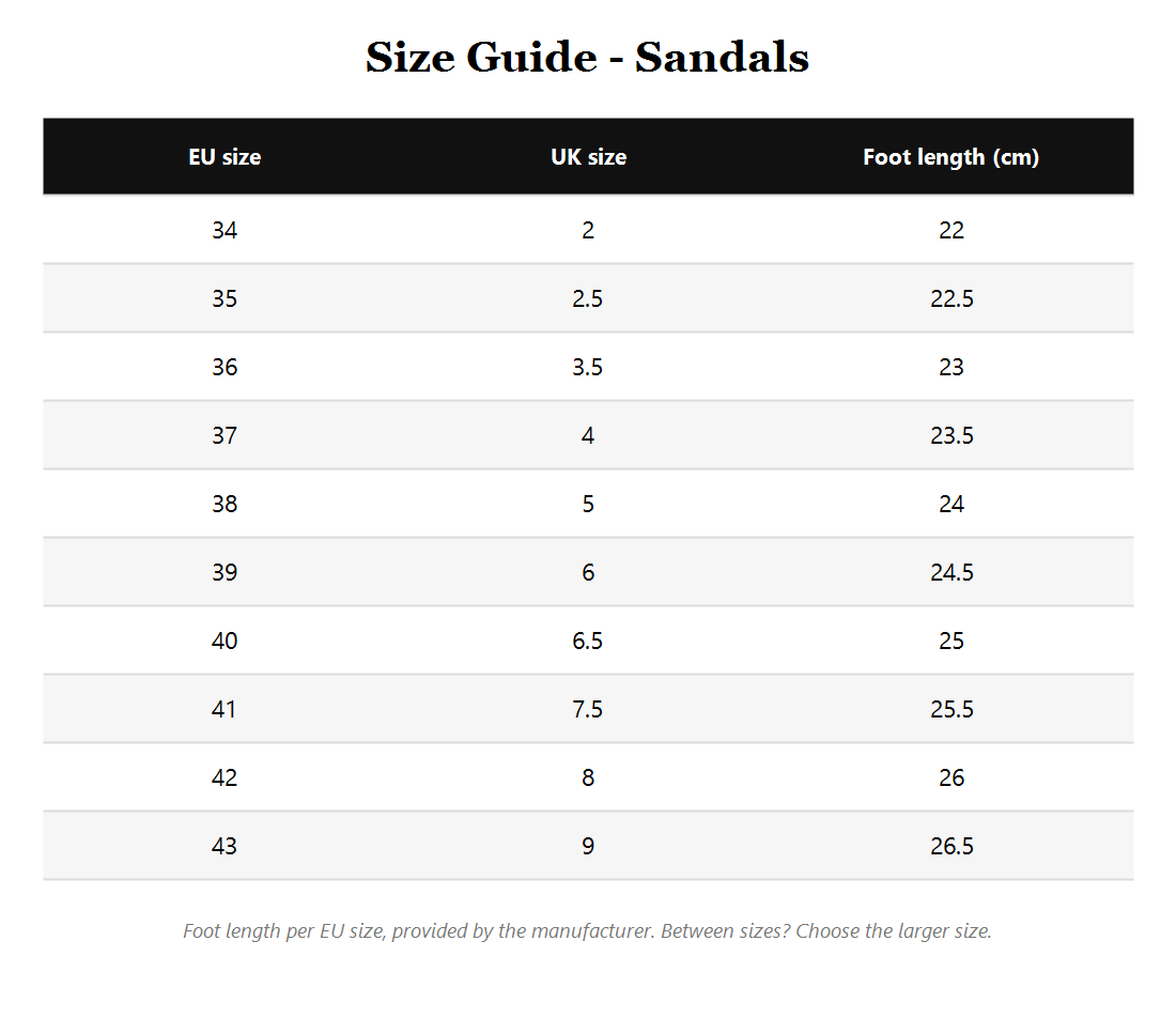 Size guide
